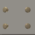 Golden Brass Round Cabinet Knobs For Furniture Decor And Renovation
