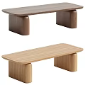 Modern Public Bench With Natural Wooden Top And Cylindrical Solid Legs 3d model