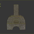 Traditional Stone Brick Oven With Chimney And Arch Design For Household Use