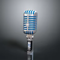 Microphone Amplifier Capacitor Microphone High-end Microphone Wheat Desktop Microphone Broadcasting Microphone 3d model