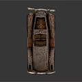 Vintage Rusted Convertible Car With Classic Retro Body Design