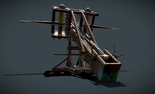 stone-throwing machine 3d model