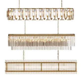 Modern crystal chandelier 3d model