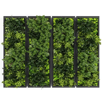 Modern Plant Wall 3d model