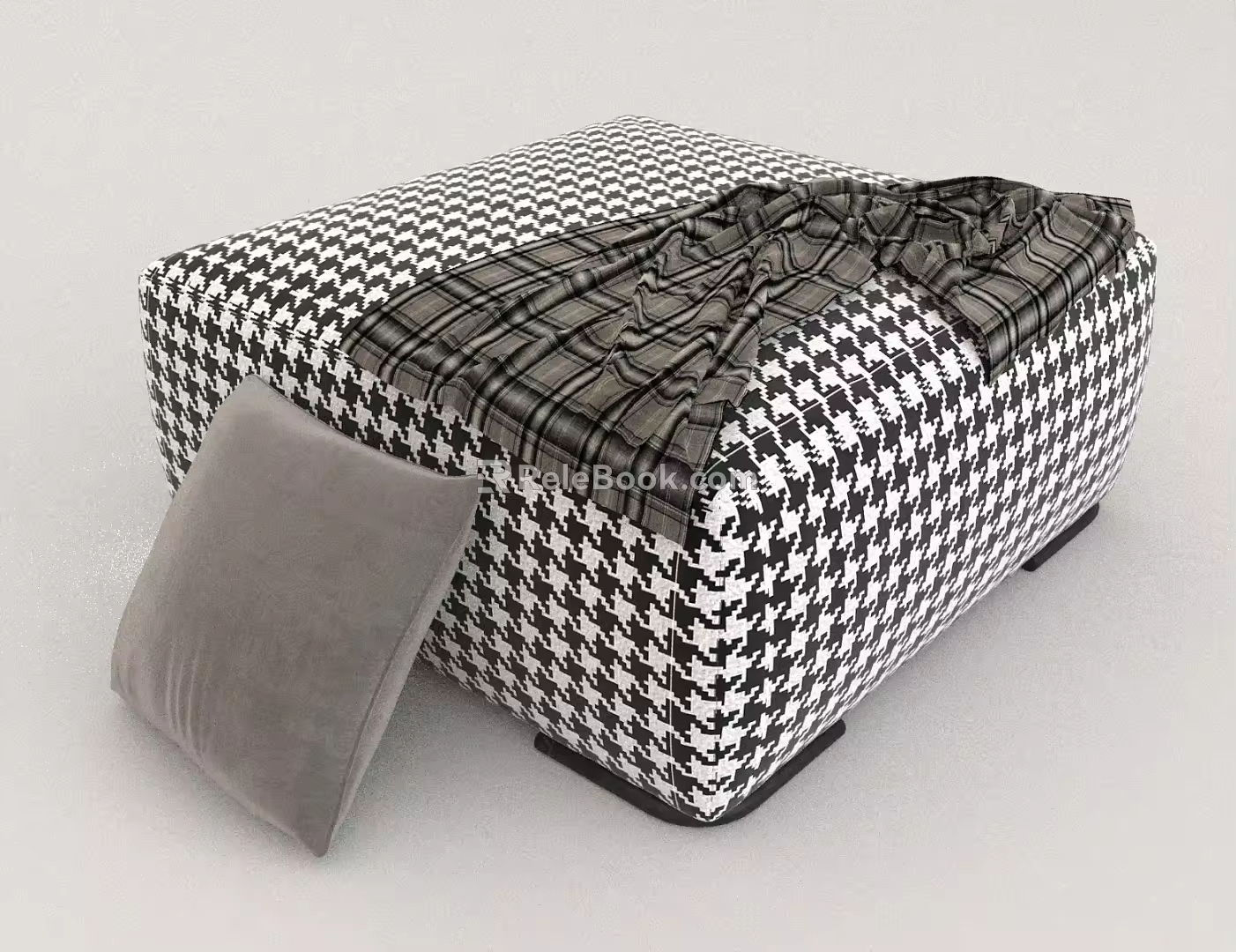 sofa stool collocation 3d model