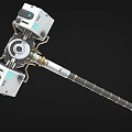 Sci-fi Hammer Warhammer Thor Hammer Future Hammer High-tech Hammer Cyberpunk Hammer Low Face Number Low Model Simple Model Game Movie and TV Level Super Realistic 3d model
