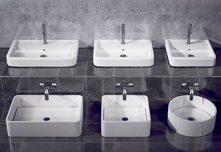 Modern wash basin wash tub 3d model