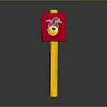 Colorful Toy Hammer With Rabbit Face Design And Yellow Handle For Kids