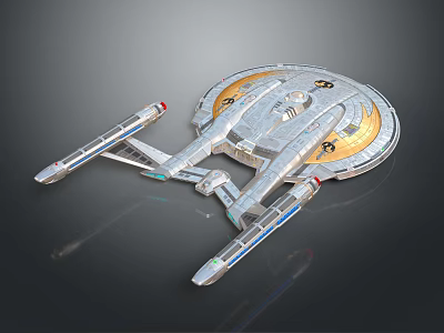 Futuristic Cosmic Spaceship Design For Interstellar Exploration And Space Travel 3d model