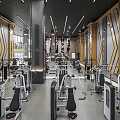 Modern Gym Interior With Various Fitness Equipment