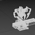 Modern Operating Table Robot Operating Table 3d model