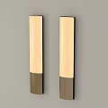 Modern Wall Lamps With Long Strip Design Light And Dark Metallic Finish