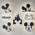 Mickey silhouette wall lamp Mickey Mouse wall lamp children's wall lamp cartoon wall lamp night light 3d model