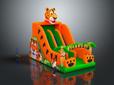 Modern Amusement Equipment Children's Slide Outdoor Slide Amusement Park 3d model