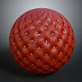 High Quality Red Sphere Sports Equipment With Diamond Stitching And Gold Studs