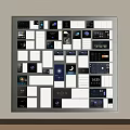 Modern Switch Socket Switch Panel Socket Panel Socket Switch Screen 3d model
