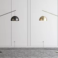 Stylish Modern Floor Lamps With Arched Metal Frames And Spherical Shades