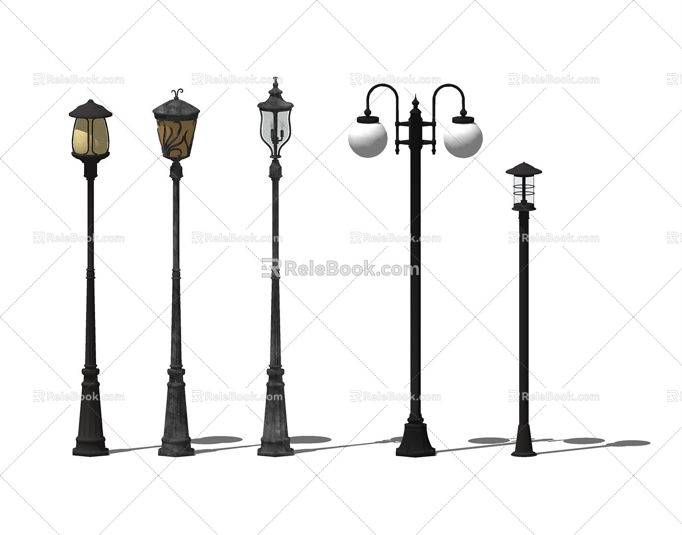 Modern street lamp landscape lamp 3d model