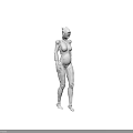 3D Sci Fi Female Android Character Model With Mechanical Body And Humanoid Features 3d model