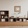 Modern bookcase 3d model