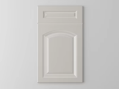 Modern White Wardrobe Door With Smooth Panel Design And Elegant Trim Lines 3d model