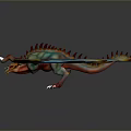 Game Movie Character Dragon Flying With Blue Glowing Wings Red Body And Illuminated Details