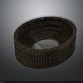 Detailed Roman Colosseum Model Featuring Ancient Circular Structure With Multiple Arches 3d model