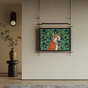 retro animal painting medieval decorative painting 3d model