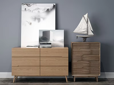 Nordic side cabinet 3d model