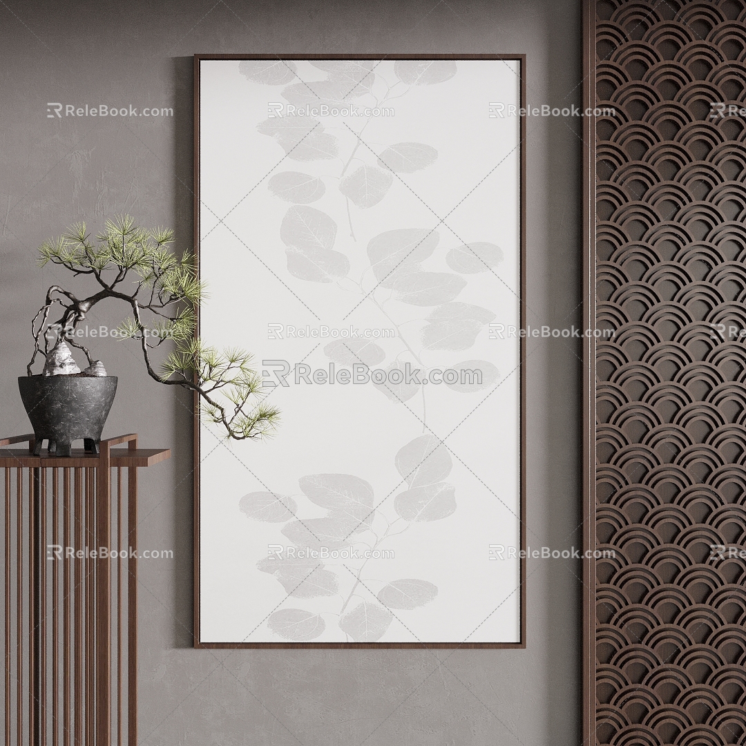 New Chinese Decorative Painting 3d model