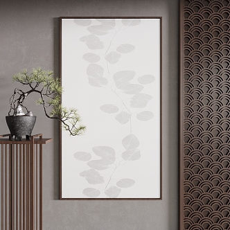 New Chinese Decorative Painting 3d model