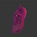 Comfortable Stylish Modern Sneakers With Black Orange Gradient Mesh For Daily Life