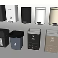 Modern Home Trash Bins With Lids In Various Colors And Designs For Daily Use