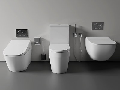 Modern Toilet Wall-Mounted Toilet model