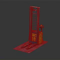 Industrial Hydraulic Forklift With Yellow Blue Body Lifting Mast Control Handle And Base Plate