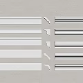 White Decorative Lines For Home Decoration With Various Styles And Shapes