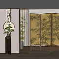 New Chinese Style Screen Partition 3d model