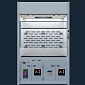 Medical Biological Safety Cabinet With Upper Lighting Ventilation Grille Warning Labels And Lower Storage Cabinets