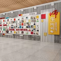 School Student Showcase Wall With Colorful Student Photos And Name Displays