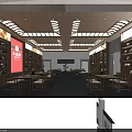 Traditional Tea Store Interior With Wooden Shelves And Display Tables