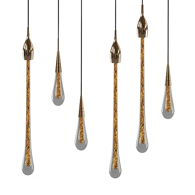 Modern chandelier chandelier study restaurant coffee shop milk tea shop bar table chandelier 3d model