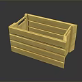 Wooden Storage Box with Handles for Home Organizing and Decorative Use