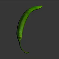 Fresh Green Chili Pepper with Vibrant Color Smooth Texture and Fresh Appearance