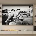 Projector Audio Fireplace 3d model
