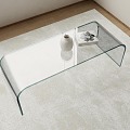 glass coffee table 3d model