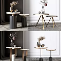Modern round several corners several sides several dry branch pendulum combination 3d model