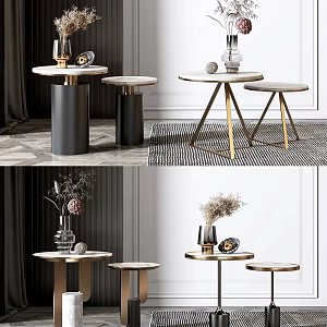 Modern round several corners several sides several dry branch pendulum combination 3d model