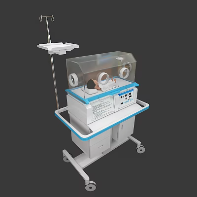 Modern Baby Incubators 3d model Modern Baby Incubators 3d model