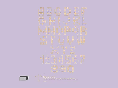 Elegant Lighting Combination Set Featuring LED Lamps Pack Box And Number Labels 3d model