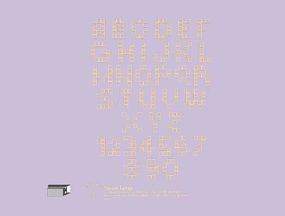 Elegant Lighting Combination Set Featuring LED Lamps Pack Box And Number Labels 3d model